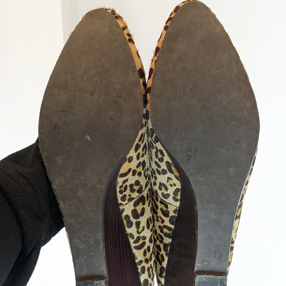 Steve by Steve Madden calf hair wedges